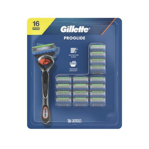 GILLETTE RAZOR 1 HANDLE 16 HEADS