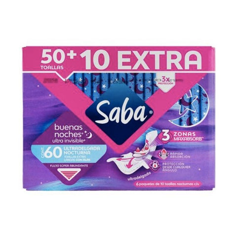 SANITARY PANTY LINERS, NOCTURNAL, 50