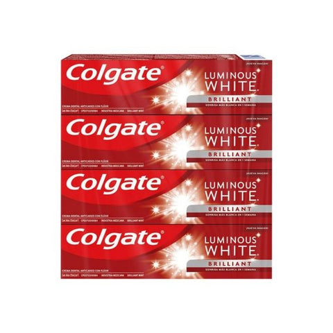 TOOTHPASTE, LUMINOUS WHITE, 4 PACK, 125ML