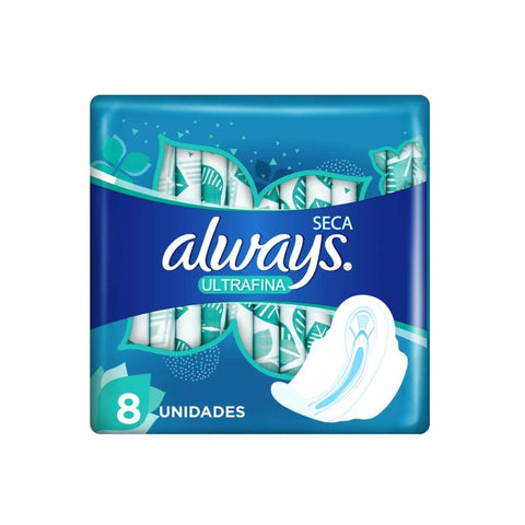 ULTRA DRY SANITARY PADS, 8 PACK