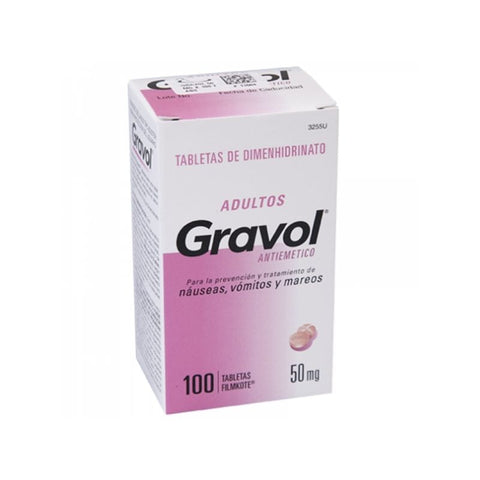 MOTION SICKNESS RELIEF, 50MG, DROWSINESS, 100 TABLETS