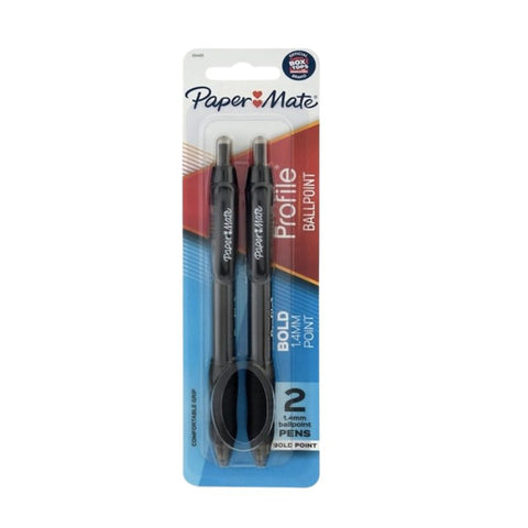 RETRACTABLE PEN,1.4MM, (BLUE), 2PCS