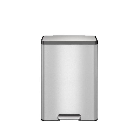 TRASH BIN, STAINLESS, 45L