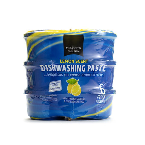 DISHWASHING PASTE,LEMON SCENT, 6 PACK