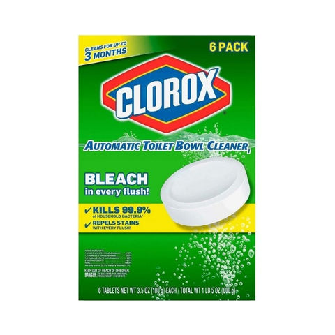 TOILET BOWL CLEANER, BLEACH TABLETS, 6 UNITS