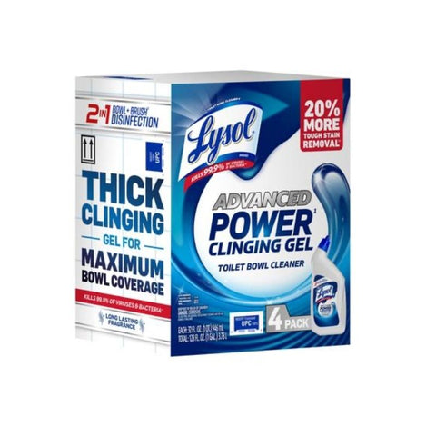 TOILET BOWL CLEANER, GEL, 4 PACK, 946ML