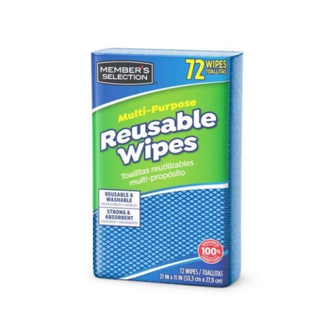 REUSABLE WIPES CLOTHS, 72 WIPES