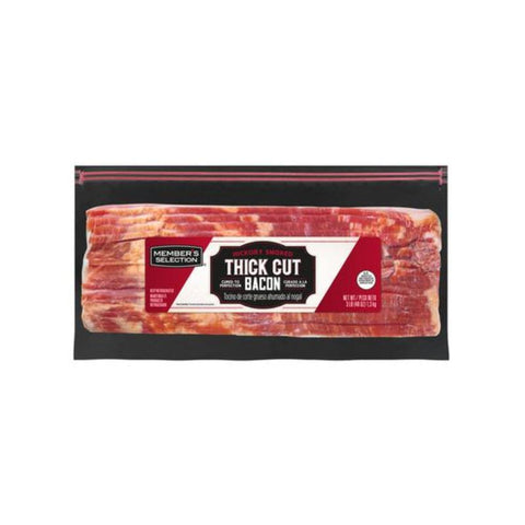 PORK BACON, AMERICAN STYLE, THICK CUT