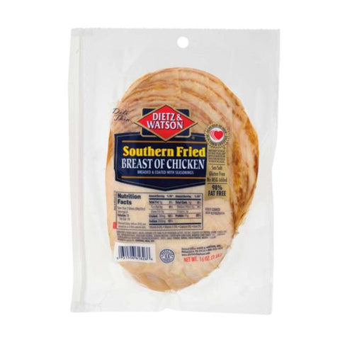 DIETZ WATSON SLICED CHICKEN,  BREAST, BONE OUT, SKIN OFF,