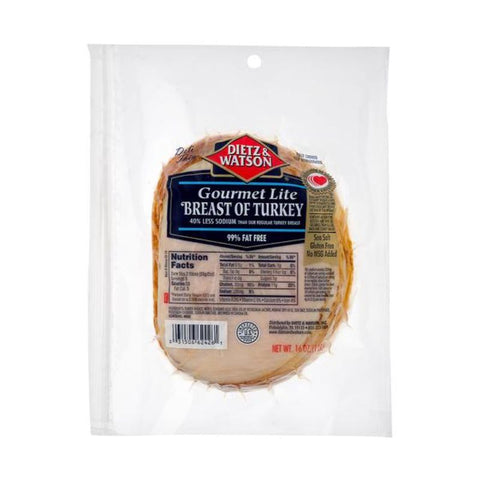 DIETZ WATSON SLICED LIGHT TURKEY BREAST