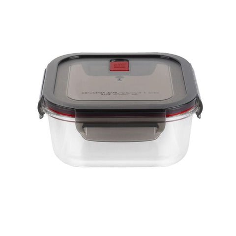 SQUARE GLASS JAR, 500ML