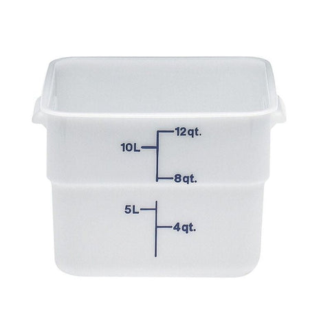 SQUARE  STORAGE CONTAINER, WHITE, 18QT