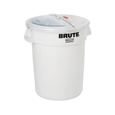 ROUND CONTAINER, WITH LID, 25GAL