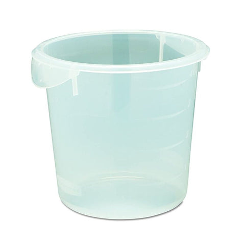 CLEAR ROUND , PLASTIC CONTAINER, 4QT