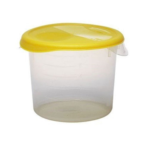 CLEAR ROUND , PLASTIC CONTAINER, 6QT