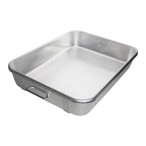 ROASTING PAN, WITH STRAPS,  18 x 24 x 4.5 IN