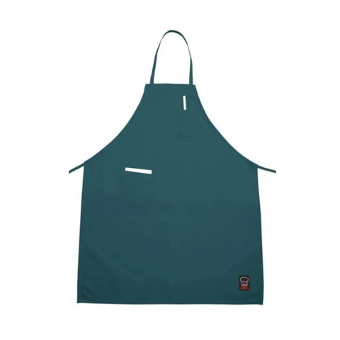 APRON, LONG BIB, POCKET, GREEN