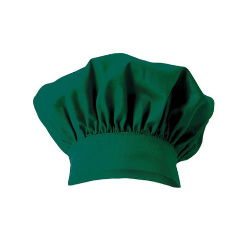 CHEF HAT, DARK GREEN, 13"IN