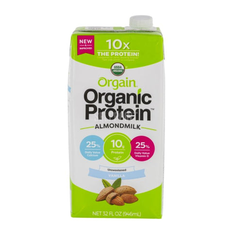 ALMOND MILK, ORGANIC PROTEIN, UNSWEETENED, VANILLA, 946ML