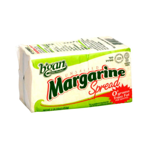 B'GAN, MARGARINE, UNSALTED, 16 OZ