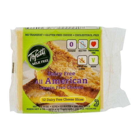 KOSHER, AMERICAN DAIRY FREE CHEESE, 12 SLICED