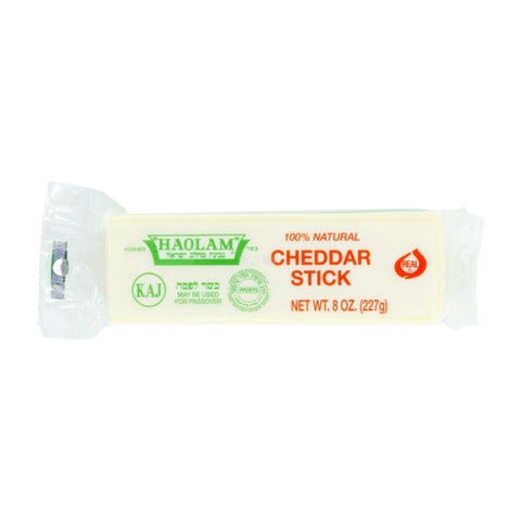 KOSHER, CHEDDAR STICK, WHITE CHEESE, 227G