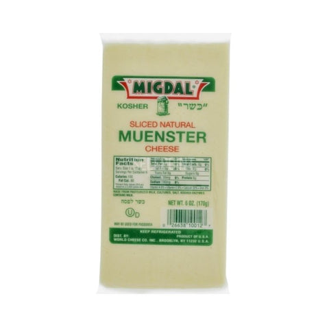 MUENSTER NATURAL, SLICED CHEESE, 170G