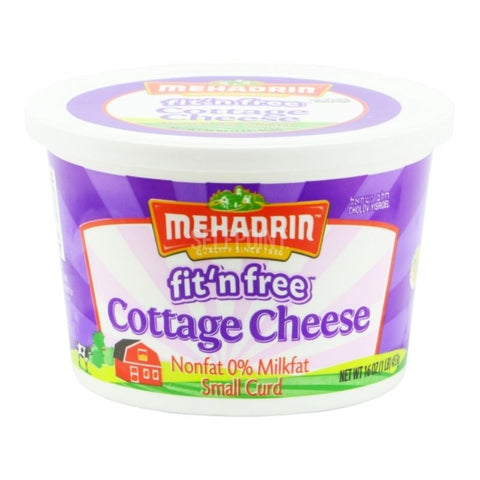 KOSHER, COTTAGE CHEESE, SMALL CURD, NON FAT, 226G