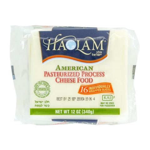 KOSHER, WHITE AMERICAN CHEESE, 16 SLICED