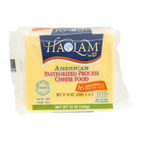KOSHER, YELLOW AMERICAN CHEESE, 16 SLICED
