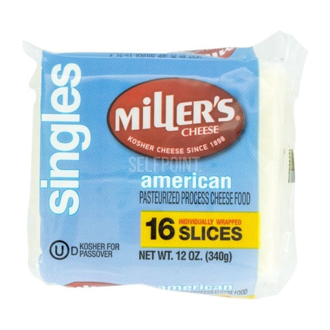 KOSHER, WHITE AMERICAN CHEESE,PASTEURIZED, 16