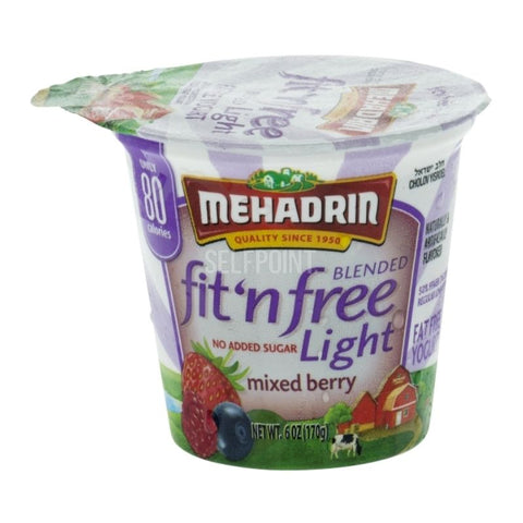 KOSHER, FIT'NFREE YOGURT, LIGHT, MIXED BERRY, 6.0 OZ