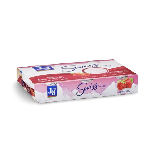 KOSHER, SWISS YOGURT, SMOOTH, STRAWBERRY, 6 PACK, 4OZ