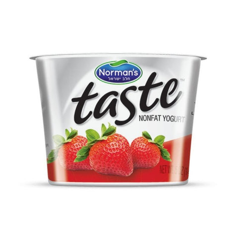 KOSHER, TASTE YOGURT,STRAWBERRY, NON FAT, 5 OZ