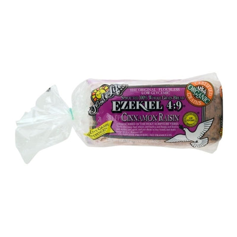 SPROUTED WHOLE GRAIN BREAD, CINNAMON RAISIN
