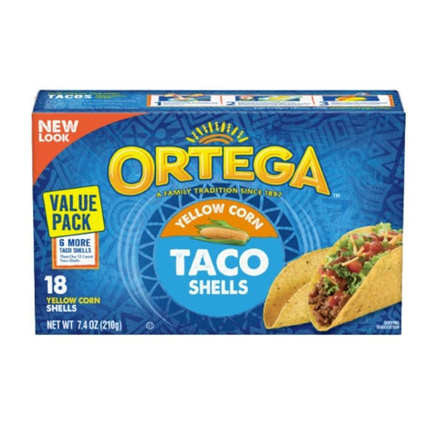 KOSHER, YELLOW CORN, TACO SHELLS, 18 PACK