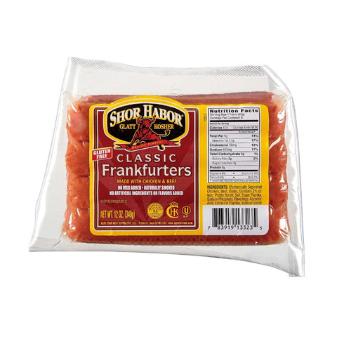 KOSHER, CLASSIC FRANKUTERS, GLUTEN FREE, 340G