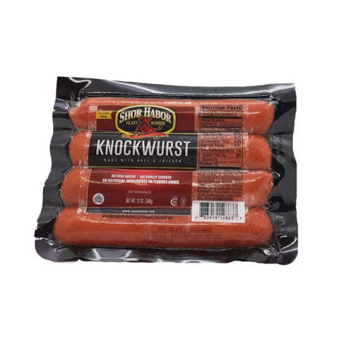 KNOCKWURST, HOT DOG, BEEF&CHICKEN, 340G