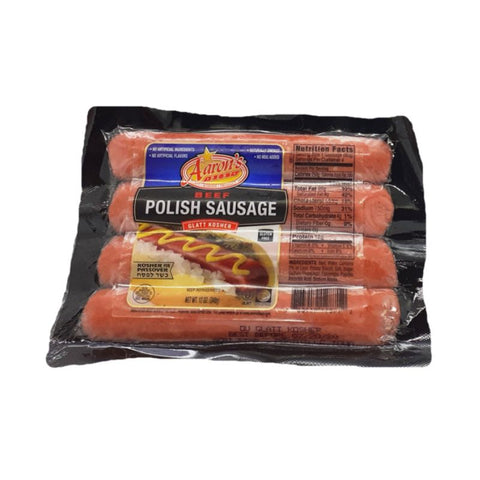 KOSHER, POLISH SAUSAGE, BEEF, 340G