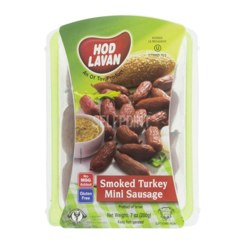 KOSHER, SMOKED TURKEY,MINI SAUSAGE,200G